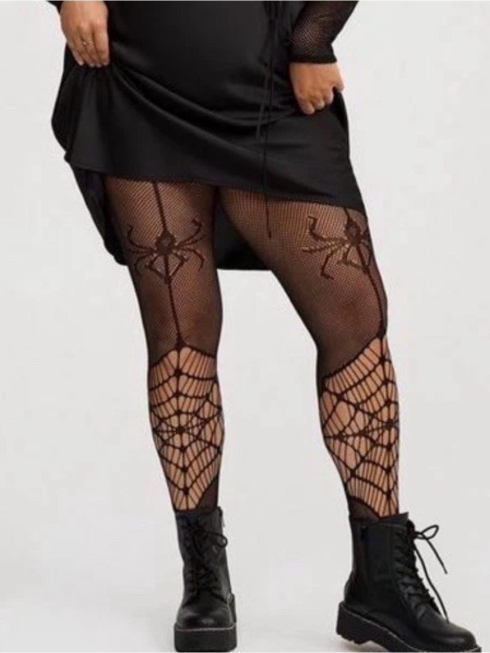 Torrid 3X 4X Halloween Spider Web Whimsigoth Goth Tights NEW